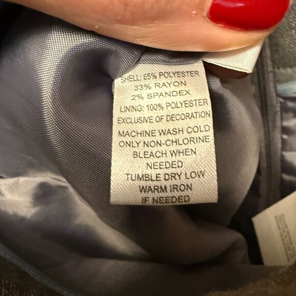 Ann Taylor LOFT Lace Detail Stretch Pencil Skirt Women's Size 10 Gray NWT - Picture 7 of 7